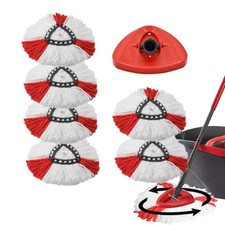 7/SET Ersatz Wischbezug für Vileda Turbo Wischmop Easy Wring Clean Moppkopf Mop-