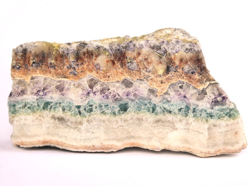 Fluorit baryt quarz anschliff - fluorit,