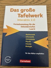 Das große Tafelwerk Formelsammlung für Sekundarstufen I und II Cornelsen Verlag