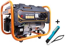 Stromgenerator 3300 Watt Stromerzeuger Notstrom Stromaggregat + COB Stiftlampe