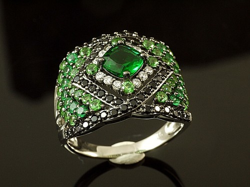 925 silberring mit zirkonia - 925,