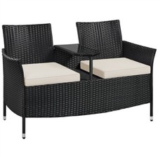 Sitzer polyrattan gartenbank - polyrattan,