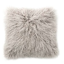 Kissen Tibet Lammfell taupe 40