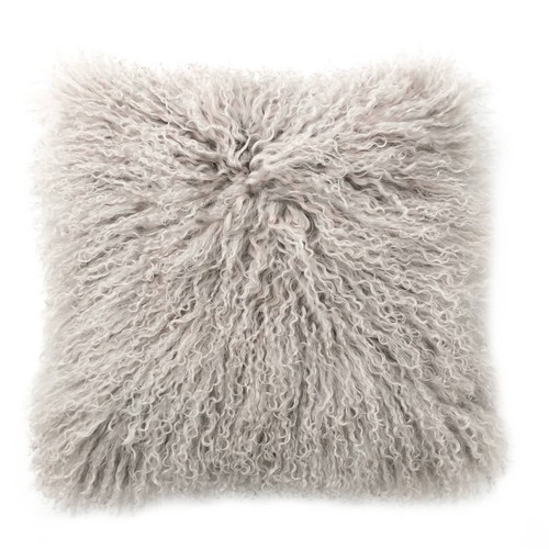 Kissen tibet lammfell taupe - kissen,