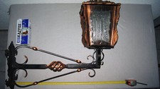 Biergarten Laterne Wandleuchte Außenhängeleuchte Schmiede Handarbeit Unik. Retro