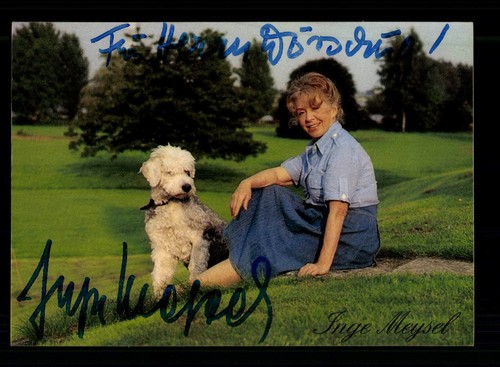 Inge meysel autogrammkarte - meysel,