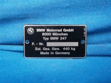 BMW Typenschild /7