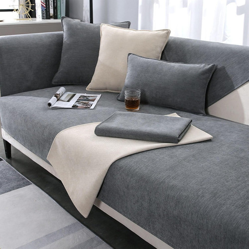 Chenille sofabezug - chenille,