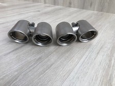 Satz original Porsche 991 Klappenauspuff Endrohre Auspuffblenden Auspuff Blenden