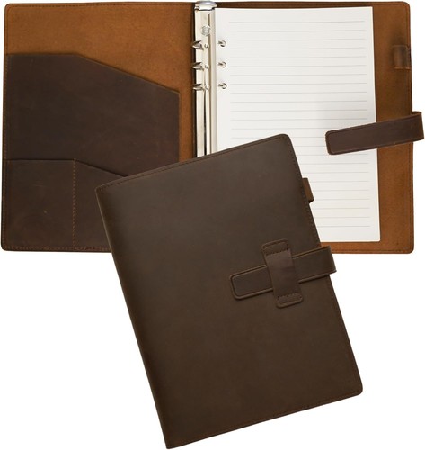 Leder ringbuch - ringbuch, a5