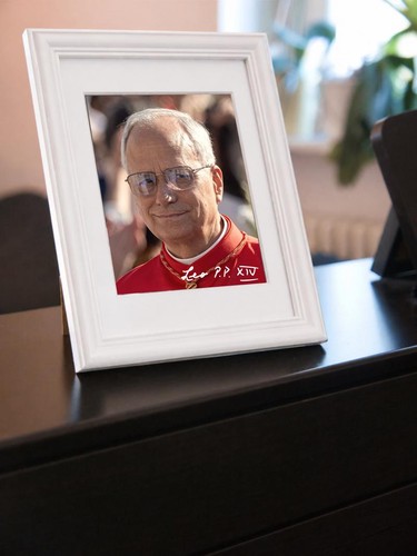 Repro autogramm papst leo - papst,