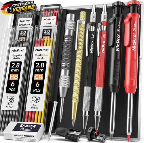 Tischler bleistift set - tischler, mit