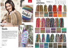 Mondial Samba 200g Farbverlaufsgarn mit 30% Schurwolle Stricken Wolle Häckeln