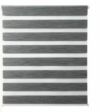 Doppelrollo Duo Rollo Klemmfix ohne Bohren Marmor Grau DRgr