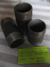 Rohrnippel 3 Stück Rohrdoppelnippel 1 1/4 Zoll 2x80mm 1x60mm Stahl37