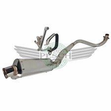 Edelstahl Auspuff untenliegend