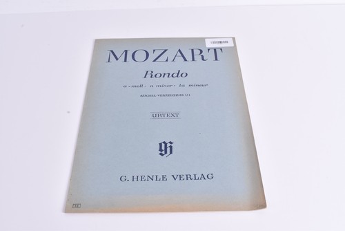 Notenbuch mozart rondo - notenbuch, a-moll