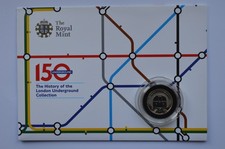 Royal Mint £2 The History of the London Underground Polierte Platte Münze