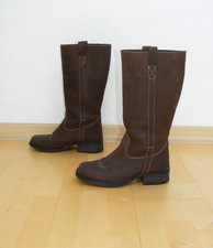 robuste Graceland Echtleder Stiefel / Farmerstiefel Gr. 38 Used-Style Boots