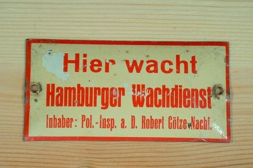 Blechschild alt hier - blechschild,