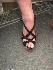 High Heels - Riemchensandalen- - LOLA CRUZ - Schwarz - NEU - Gr.: 40