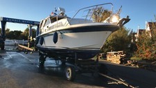 Motorboot  gebraucht mit Kajüte Fairline Mirage 29 hat Gebrauchsspuren 2x150 Ps 