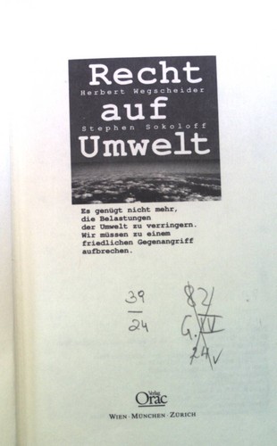 Recht auf umwelt herbert - recht,