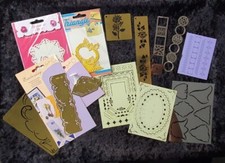 Embossing & Schablonen Set TOP NEU Kartenbastler Karten Basteln 