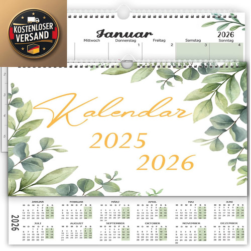 Wandkalender 2026 mit - wandkalender, a4