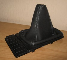 SCHALTSACK VW  GOLF  2   SCHWARZ  GRAUE  NAHT  SCHALTMANSCHETTE  GOLF  2 .  GTI