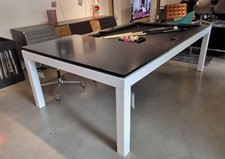 Fusiontable - Billiardtisch / Esstisch Metal Line weiß - LP 8.822,- EUR