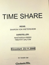 Time share - Timothy Dalton - Nastassja Kinski - Natalie Marston - Presseheft