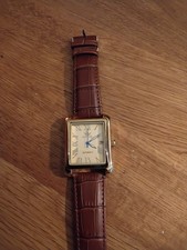 Mechanische Herren Armbanduhr Rechteck Automatikuhr Herrenuhr Lederarmband