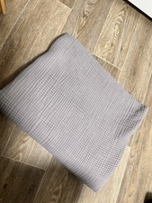 Musselin Wohndecke - Neu - In Grau Superweich / Ohne Etikett