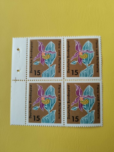Brd 1963 gelber frauenschuh - brd,