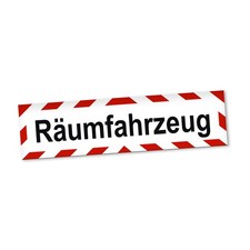 Räumfahrzeug Magnetschild