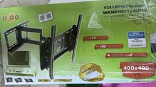 RICOO TV Wandhalterung, schwenkbar, neigbar, Frontplatte drehbar