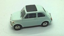 Busch 1:87 Fiat 500 Limousine mit Faltdach hellblau pastellblau (53)