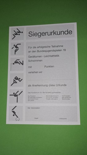Urkunde bundesjugendspiele - urkunde,