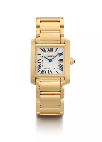 Cartier tank francaise 18k - cartier,