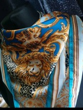 Kopftuch Halstuch Seiden Optik