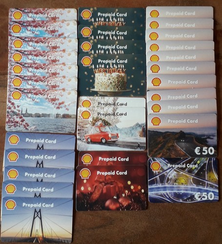 Diverse shell prepaid card - shell,