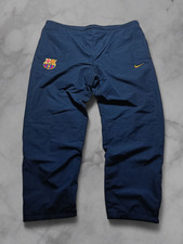 Vintage Y2K Nike Barcelona Trackpants Größe XL Baggy Fit Trainingshose Open Leg