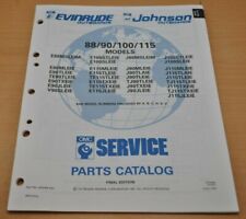 OMC Evinrude 80/90/100/115 E88 J88 Boots Motor Parts Book Ersatzteilliste 1991