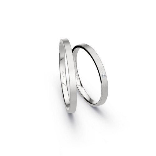 Trauringe 333er weissgold - trauringe,