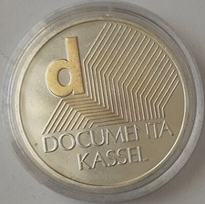 10 Euro 2002, Dokumenta Kassel, Silber 925 mit 999 Goldapplikation,Zertifikat