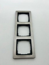 Gira 021333 System E21 Edelstahl 3-fach Rahmen für Schalter Steckdose