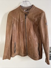 Damen Jacke Leder Otto Kern, Große M