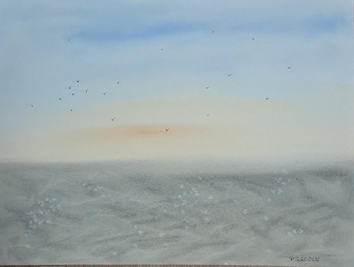 Original aquarell bild - original,