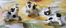 3x Kuh klein deko ton figur tiere posten muh kühe CA